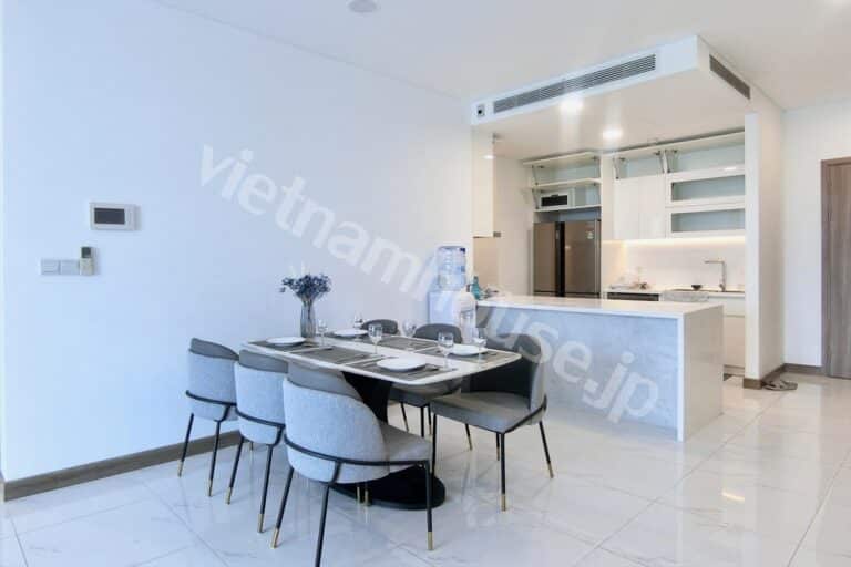 Cho thuê căn hộ 3 phòng ngủ Silver House Sunwah Tầng cao – View sông – Cầu Ba Son