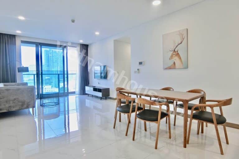 Thuê căn hộ 3 phòng ngủ Sunwah Silver House – full nội thất, view thoáng, tầng trung