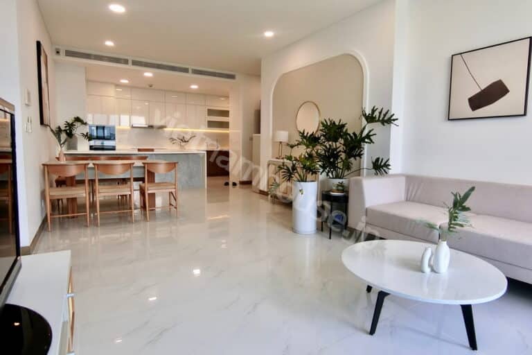 Cho thuê 3 phòng ngủ Golden House Sunwah  – Tầng cao, View sông, nhà đẹp