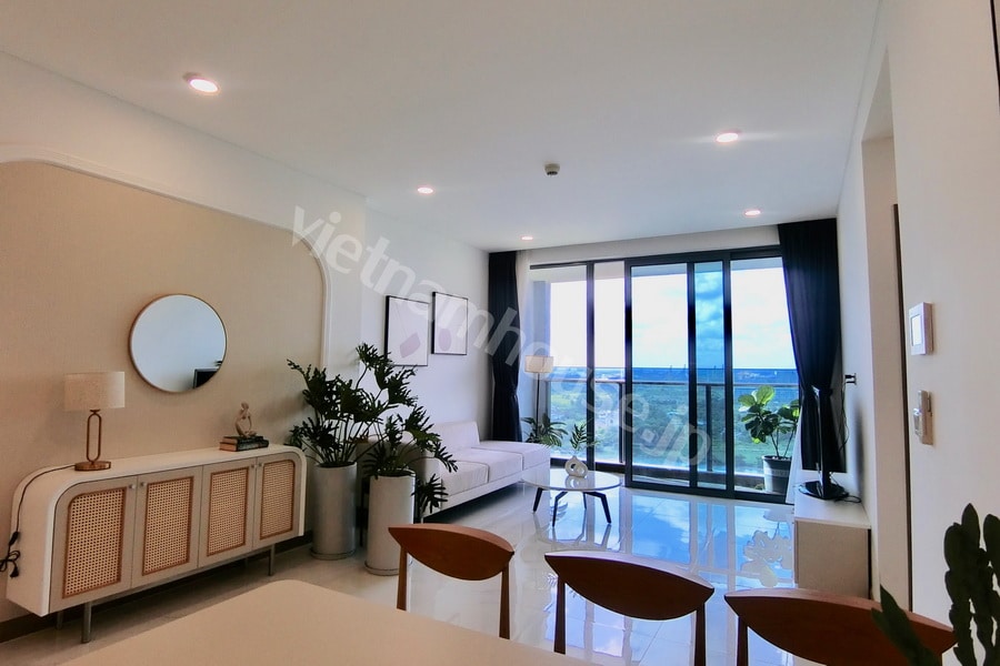Cho thuê 3 phòng ngủ Golden House Sunwah  – Tầng cao, View sông, nhà đẹp