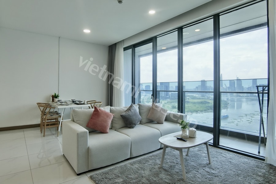 Cho thuê căn hộ Silver House 2 phòng ngủ – View Bitexco, nhà đẹp