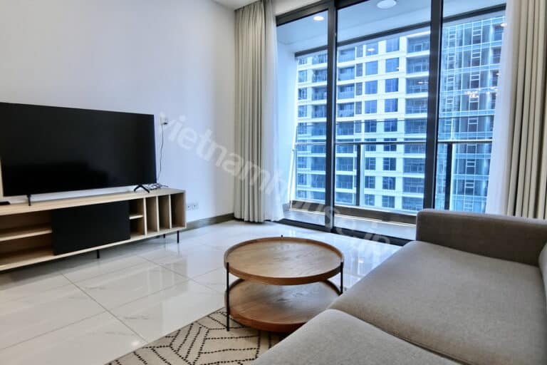 Cho thuê nhanh 2PN tầng đẹp tại Sunwah Pearl – bếp rộng rãi và đảo bếp sang trọng