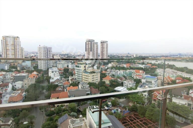 Thuê căn hộ 2PN D’Edge Thảo Điền – View sông, nội thất mới