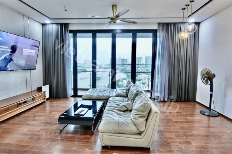 Cho thuê căn D’Edge 3PN, nội thất gỗ tự nhiên, sang trọng