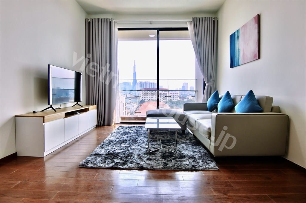 Thuê Căn hộ 2PN D’Edge Thảo Điền view Landmark 81, nội thất cao cấp