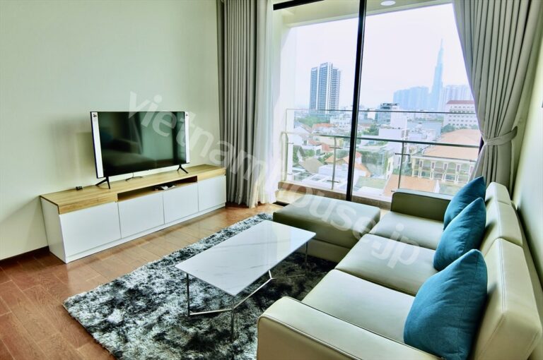 Thuê Căn hộ 2PN D’Edge Thảo Điền view Landmark 81, nội thất cao cấp