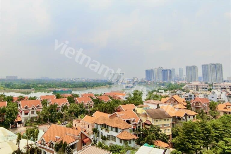 Thuê căn hộ 3 phòng ngủ tại D’Edge Thảo Điền – Tầng trung, nội thất mới và đẹp