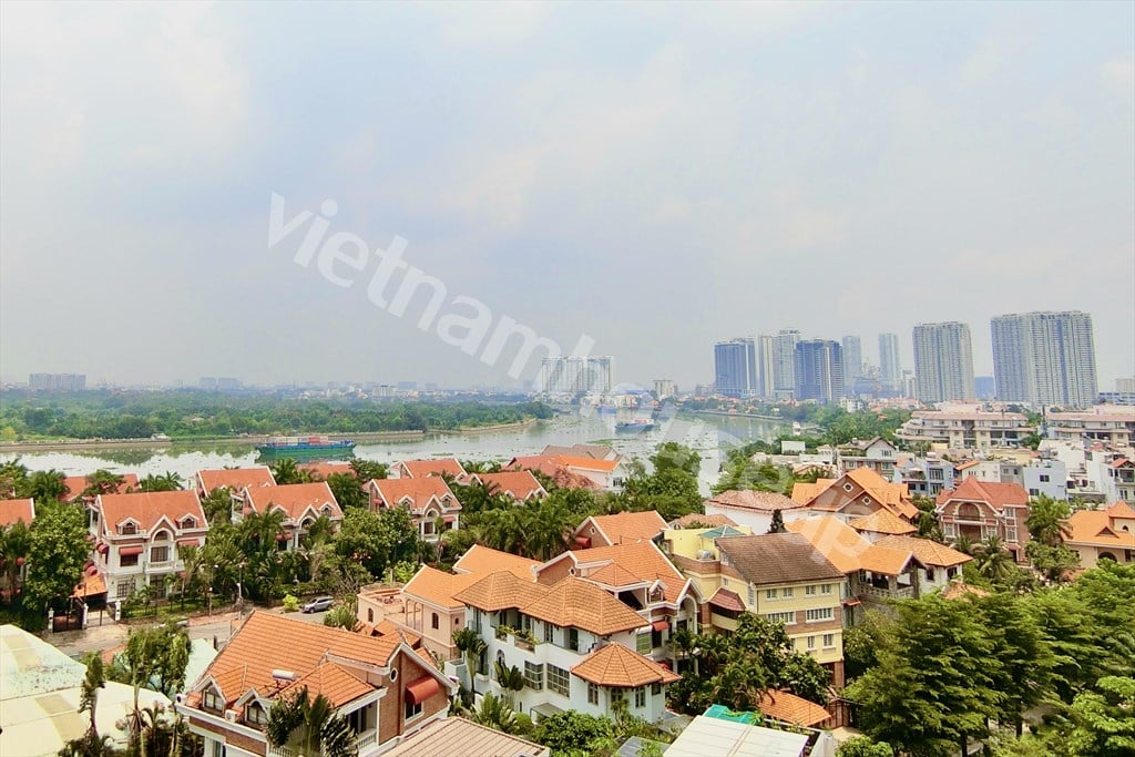 Thuê căn hộ 3 phòng ngủ tại D’Edge Thảo Điền – Tầng trung, nội thất mới và đẹp