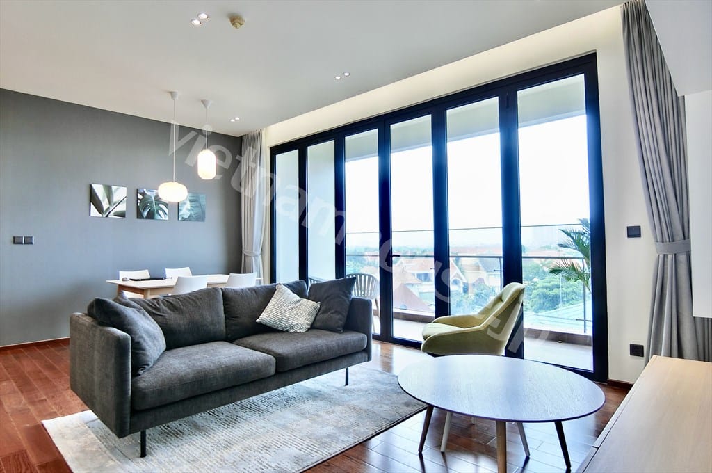 Cho thuê D’Edge Thảo Điền 3PN full đồ, tầng thấp, giá ưu đãi