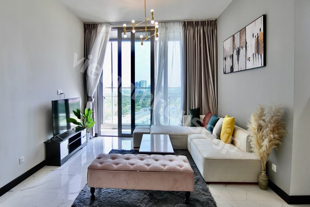 Thuê Căn Hộ 2 Phòng Ngủ Empire City – Tầng Trung, View Thoáng Mát