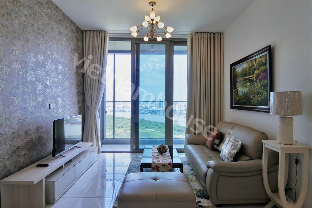 Căn Hộ 2 Phòng Ngủ Empire City Cho Thuê – View Sông, Full Nội Thất