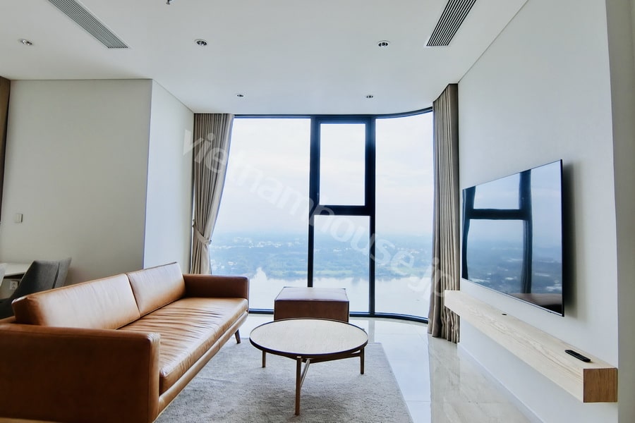 Cho thuê căn hộ 3PN Thảo Điền Green – View Sông, Nhà Đẹp