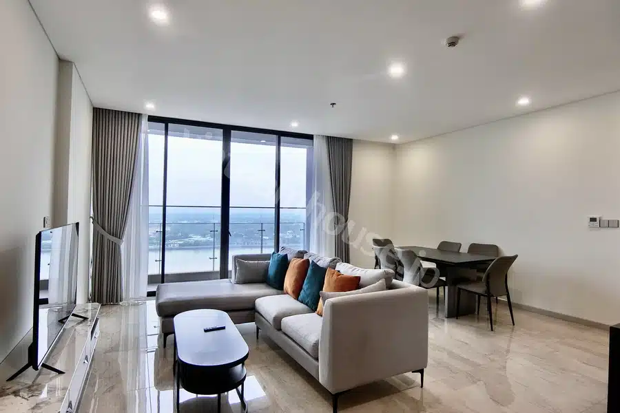 Căn hộ Thảo Điền Green 3 phòng ngủ cho thuê – Tầng cao, View đẹp
