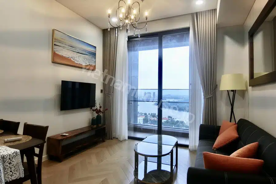 Cho thuê 2 phòng ngủ Lumiere Riverside View Sông, Tầng đẹp