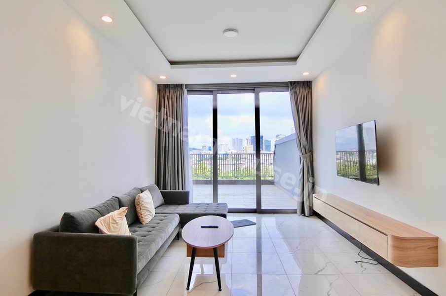 Thuê Căn Hộ 2 Phòng Ngủ Empire Thủ Thiêm – có ban cộng rộng