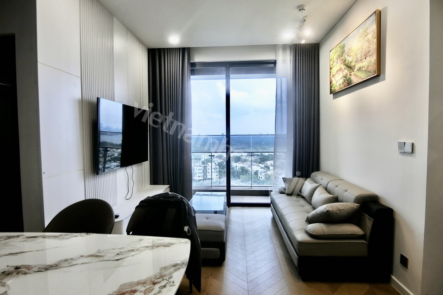 Thuê Căn hộ 2 phòng ngủ Lumiere Riverside – full đồ – tầng trung