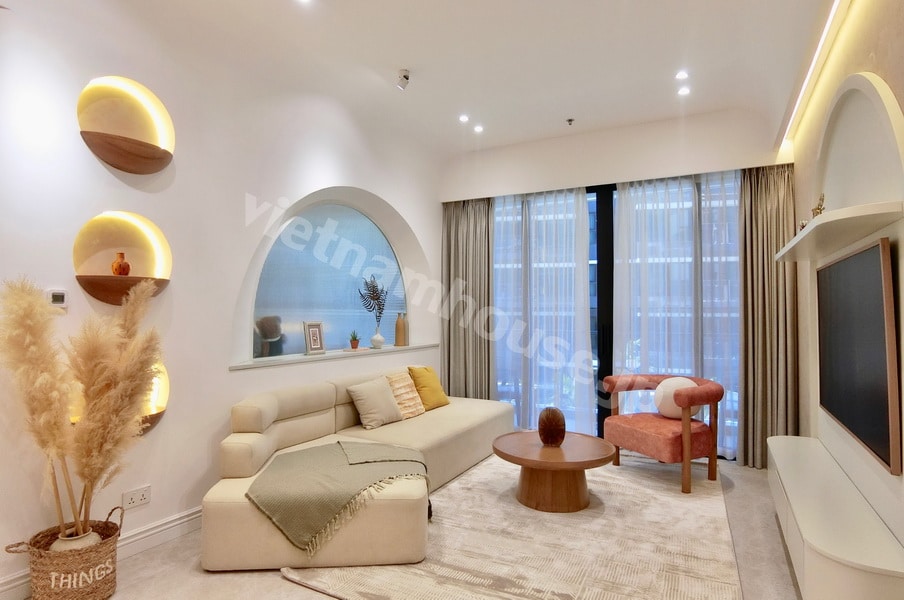 Cho thuê căn hộ The River Thủ Thiêm 3PN thiết kế xinh xắn và thanh lịch