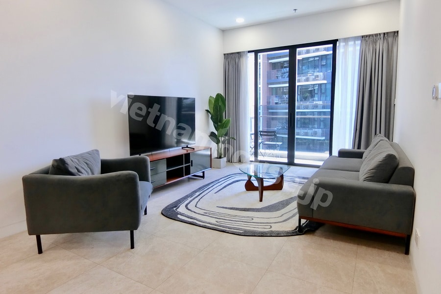 Cho thuê căn hộ 3PN The River Thủ Thiêm – View hồ bơi đẹp, tầng trung yên tĩnh