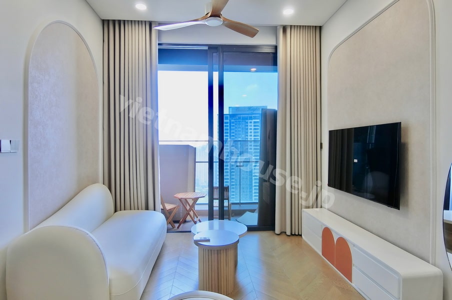 Thuê căn hộ 2PN Lumiere Riverside – Tòa West, tầng cao, thiết kế đẹp, tiện nghi tối ưu