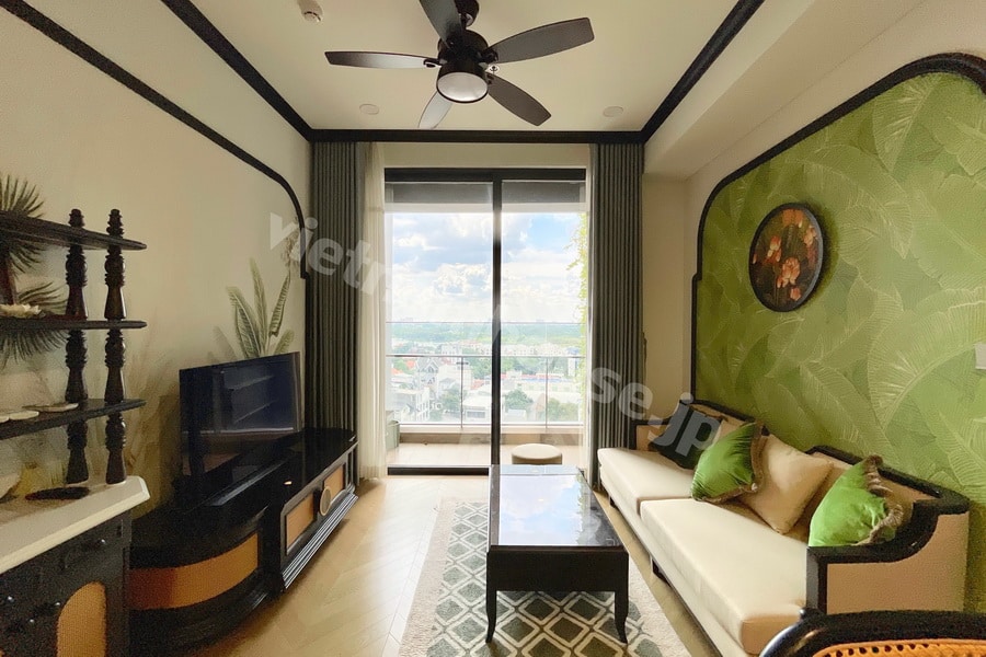 Cho thuê căn hộ 2PN Lumiere Thảo Điền phong cách tropical hiện đại