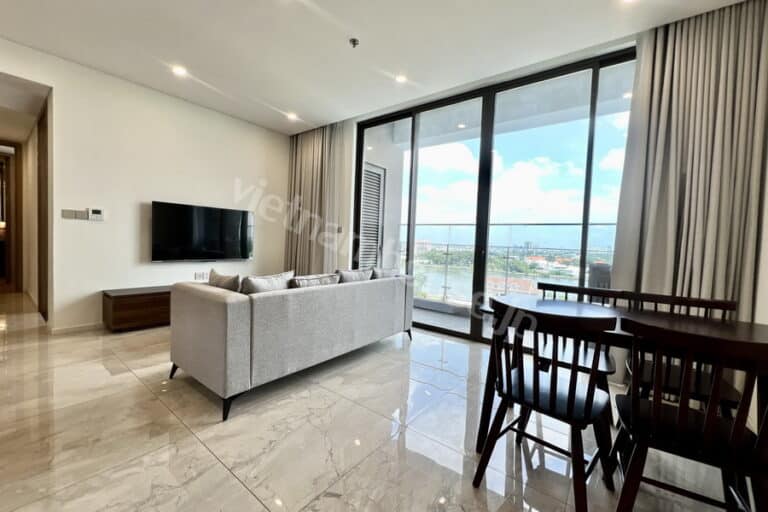 View sông, nội thất cao cấp – Cho thuê căn hộ 2PN Thảo Điền Green