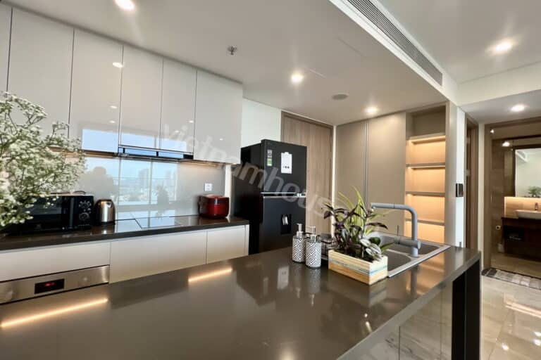 Thuê căn hộ Thảo Điền Green 1PN tầng trung, nhà đẹp, giá hợp lý
