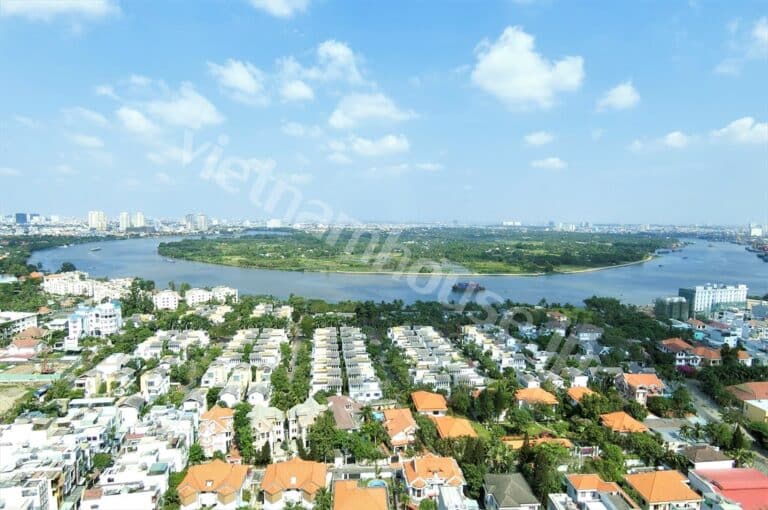 Thuê căn hộ 2 phòng ngủ The Vista An Phú – View Sông, Nội thất đẹp