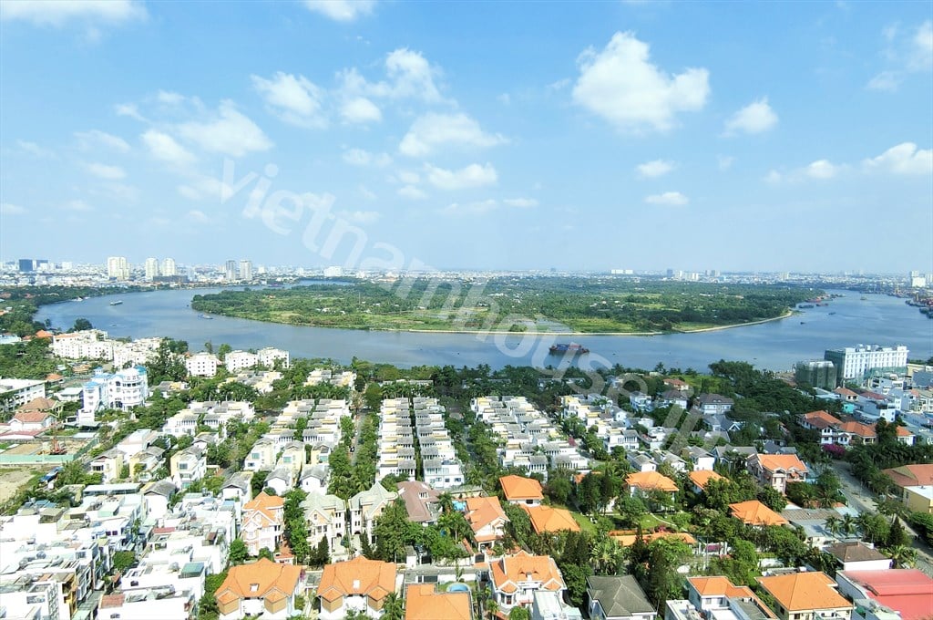 Thuê căn hộ 2 phòng ngủ The Vista An Phú – View Sông, Nội thất đẹp