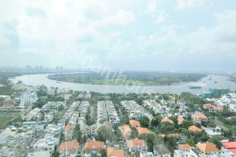 Cho thuê căn hộ The Vista Quận 2 3PN – Tầng cao, View sông