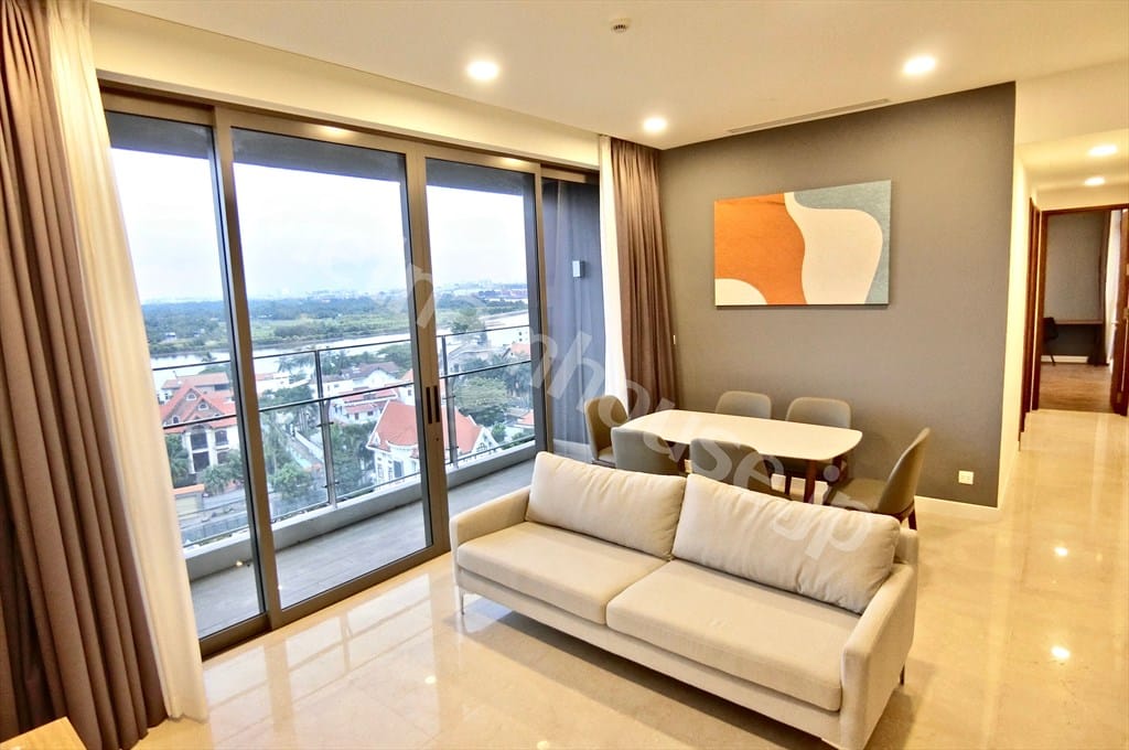 Tầng trung thoáng mát – căn hộ 3PN Nassim full nội thất