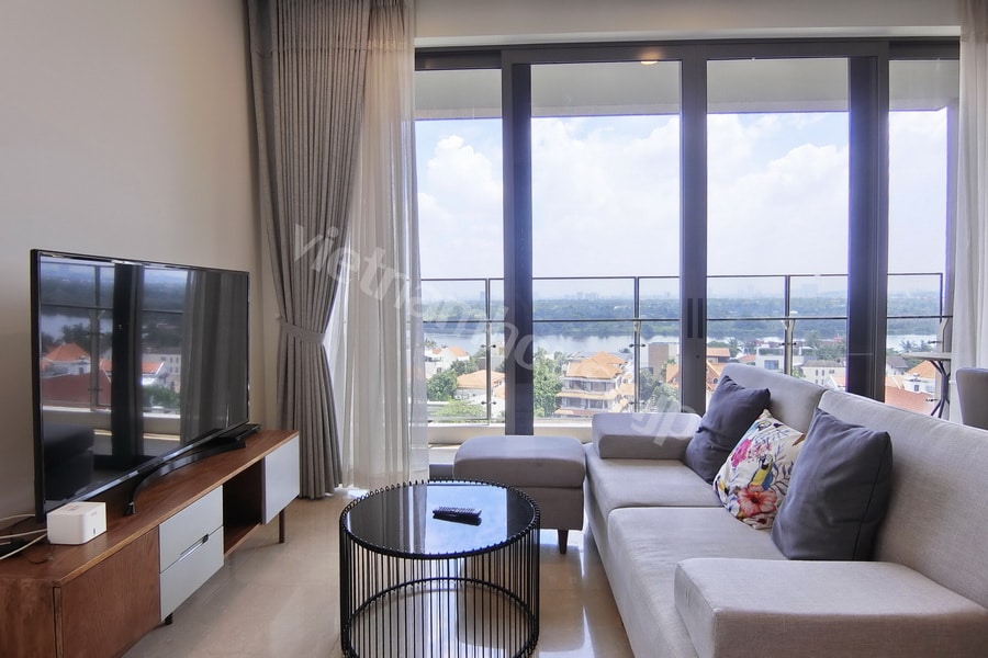 Cho thuê 3 phòng ngủ Nassim Thảo Điền – Tầng thấp, view sông