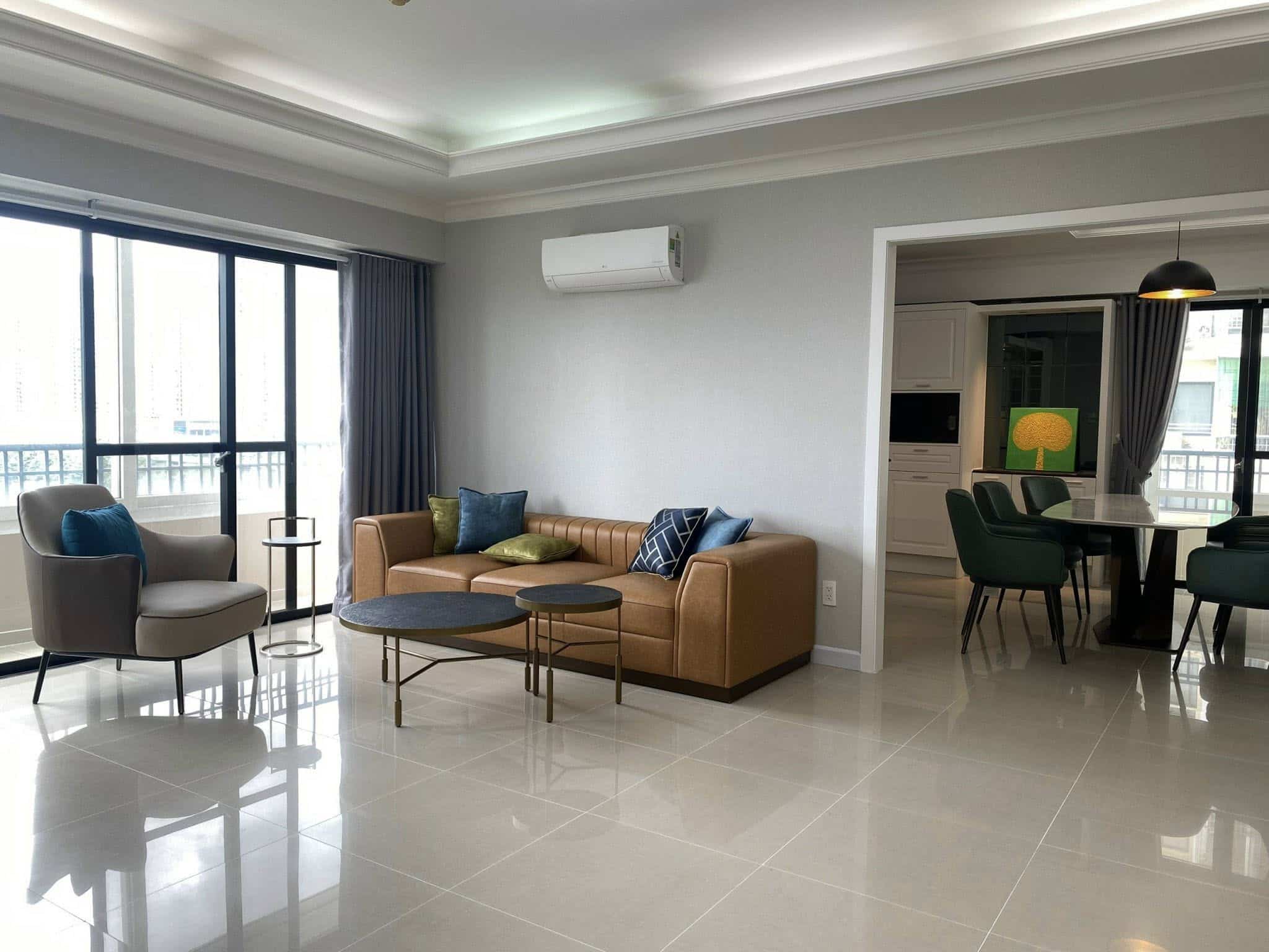 Cho thuê căn hộ 3 phòng ngủ Cantavil An Phú – Nhà Đẹp, Tầng Cao