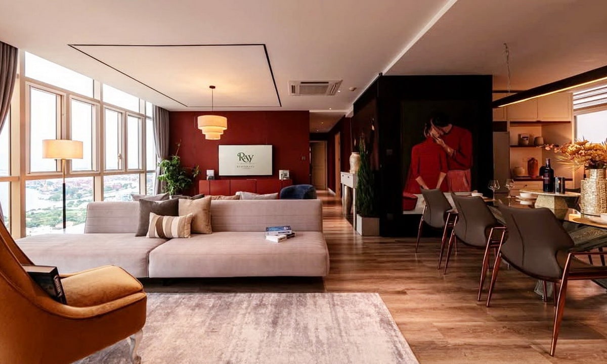 Căn hộ 4 phòng ngủ The Vista An Phú cho thuê view sông đầy đủ nội thất