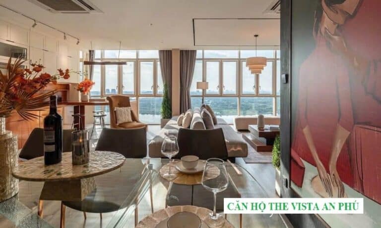 Căn hộ 4 phòng ngủ The Vista An Phú cho thuê view sông đầy đủ nội thất