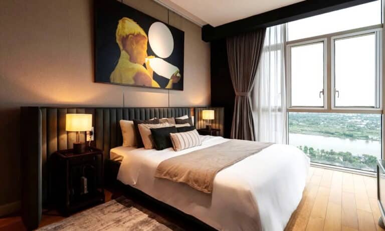 Căn hộ 4 phòng ngủ The Vista An Phú cho thuê view sông đầy đủ nội thất