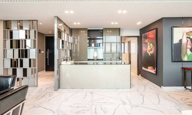Căn hộ penthouse 6 phòng ngủ The Vista cho thuê view sông nội thất đẹp