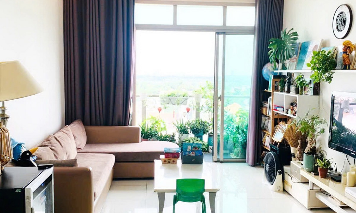 Cho thuê căn hộ The Vista nội thất full view sông 2 phòng ngủ có ban công