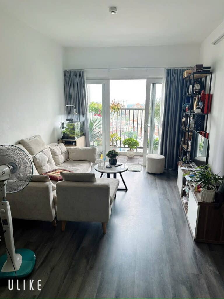 Cho thuê căn hộ Block C Bộ Công An 2 phòng ngủ – Tầng trung, full nội thất