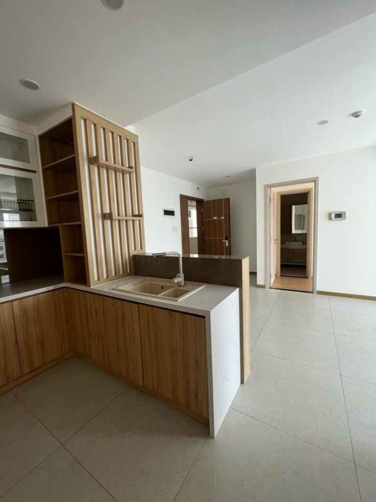 Thuê căn hộ 2 phòng ngủ New City Thủ Thiêm – Nội thất cơ bản, tầng trung