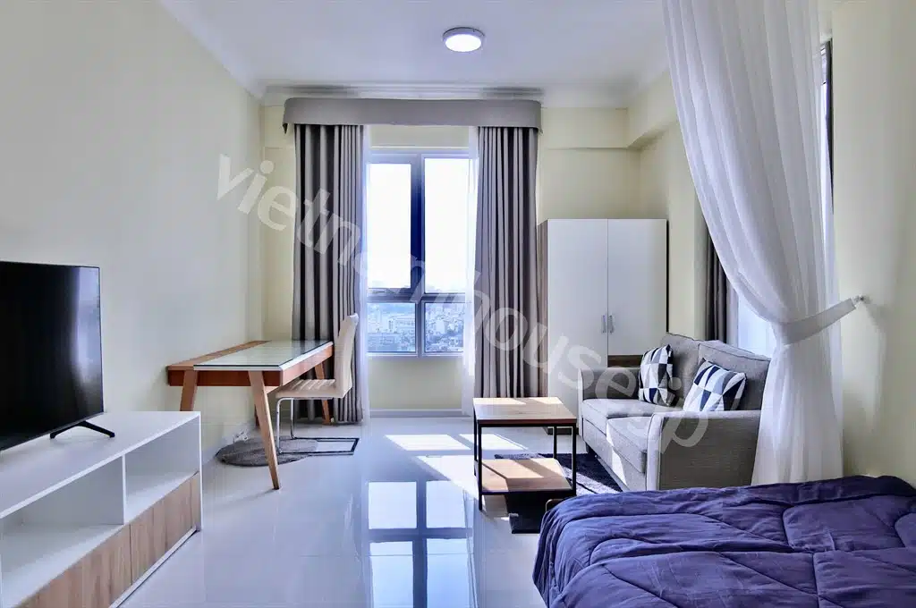 Căn hộ Studio The Manor cho thuê nội thất cao cấp, đẹp mới
