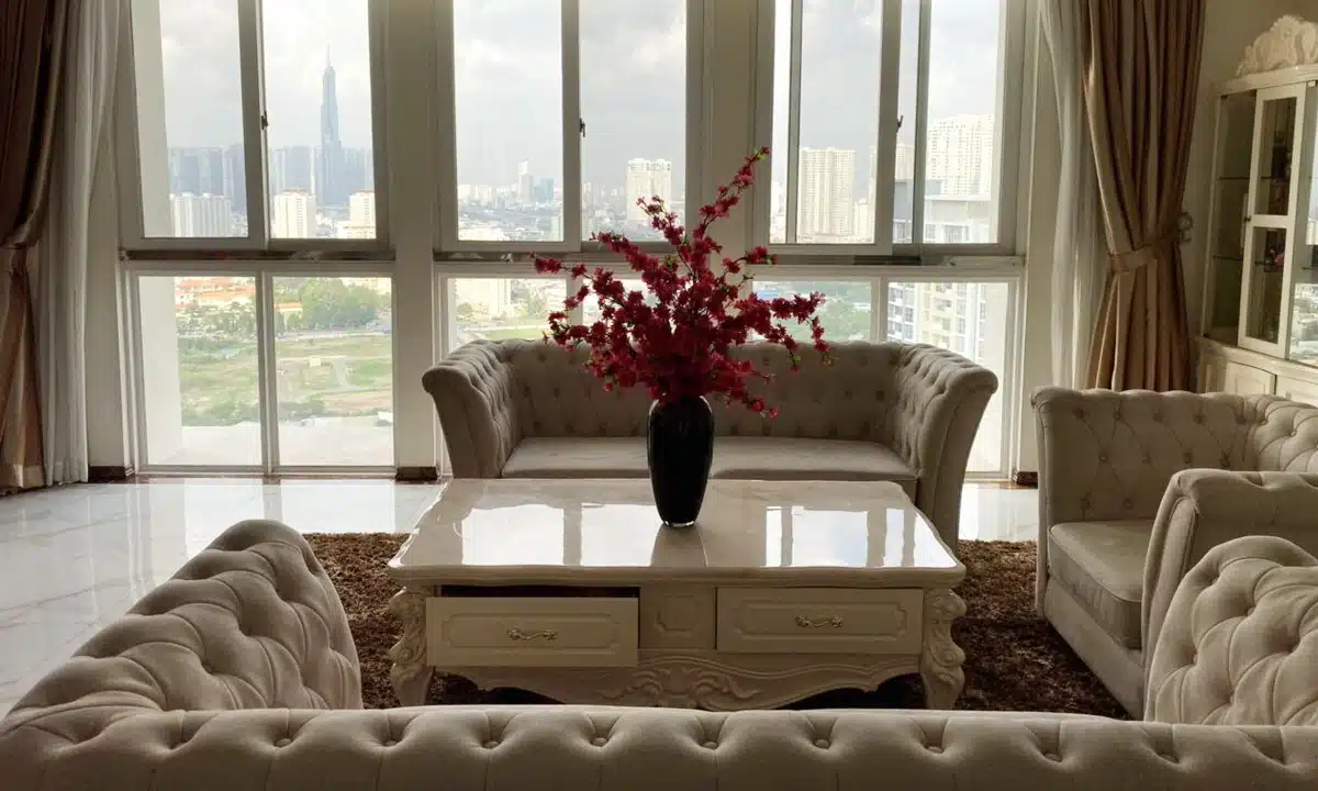 Căn hộ Imperia An Phú cho thuê Sky Villa 4pn 232m2 nội thất đẹp view L81
