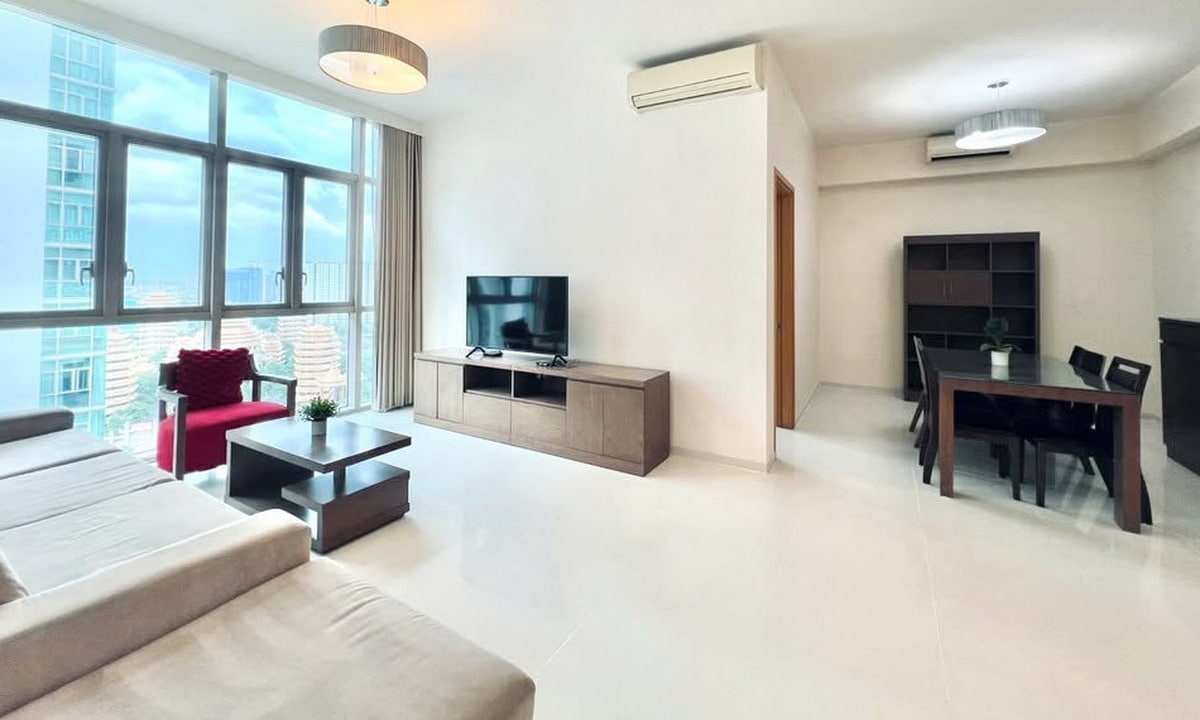 Cho thuê căn hộ The Vista An Phú 2 phòng ngủ full nội thất view mát mẻ