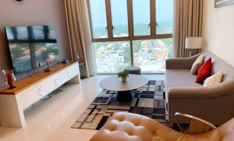 Cho thuê căn hộ The Vista An Phú 2 phòng ngủ view sông nội thất hiện đại
