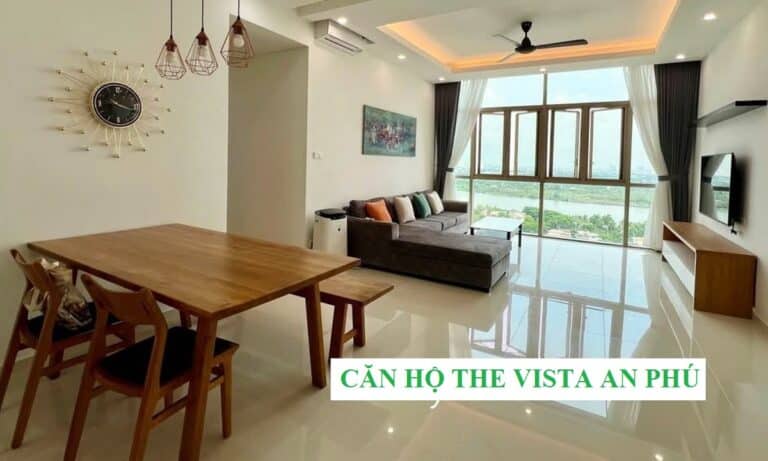 Căn hộ The Vista An Phú cho thuê 3 phòng ngủ view sông mát full nội thất