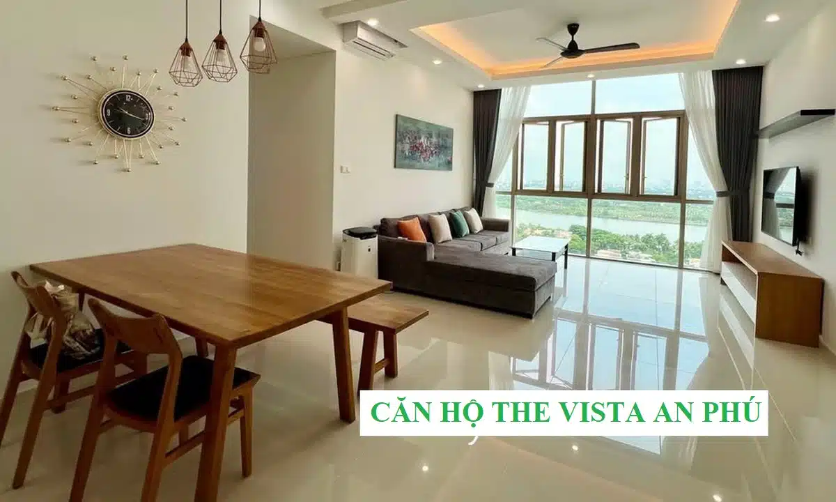 Căn hộ The Vista An Phú cho thuê 3 phòng ngủ view sông mát full nội thất