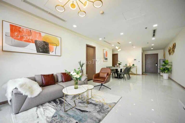 Cho thuê căn hộ 3 phòng ngủ tại One Verandah – Tầng cao, nội thất đầy đủ