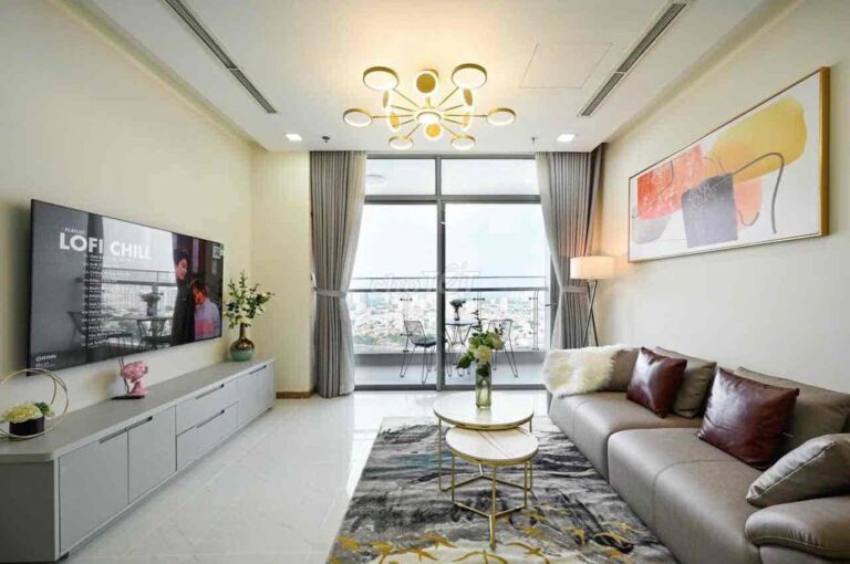 Cho thuê căn hộ 3 phòng ngủ tại One Verandah – Tầng cao, nội thất đầy đủ