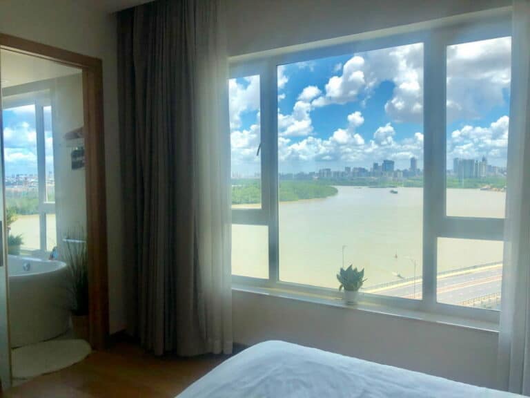 Cho thuê căn hộ Brilliant Đảo Kim Cương – 2PN, View Sông, Tầng Cao, Full Nội Thất
