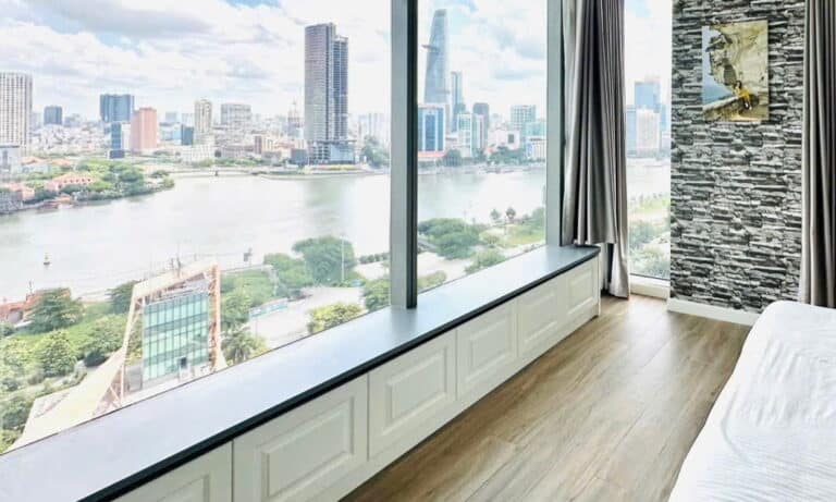 Cho thuê Empire City căn lầu cao view sông 3 phòng ngủ toà Tilia nội thất đẹp