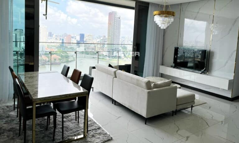 Cho thuê Empire City view sông căn hộ 3 phòng ngủ block Tilia nội thất đẹp